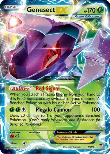 Cartas Pokemon Genesect Ex 11/101 Plasma Blast Plb