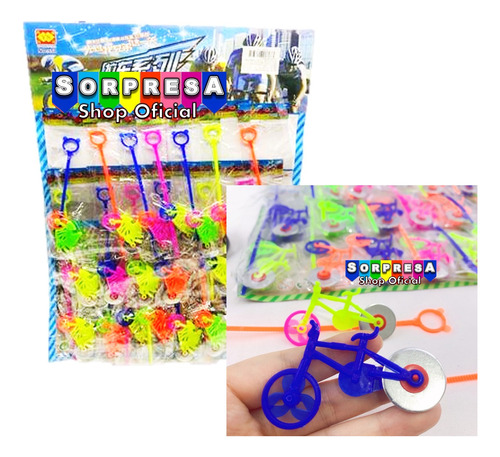 20 Lanzadores Bicicletas Juguete Piñata Bolo Fiesta Cumple