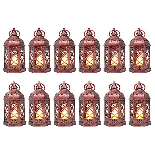 12 Piezas De Mini Lámparas Vela Led Parpadeante, Peque...