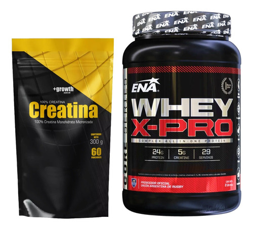 Creatina 300g + Whey X Pro Ena Sport 2lb Combo Masa Muscular