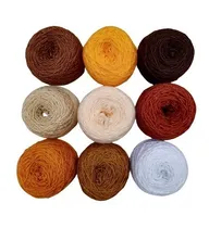 Comprar Kit 9 Hilos Acrílicos Coral 50gr + Agujas Crochet Y  Laneras