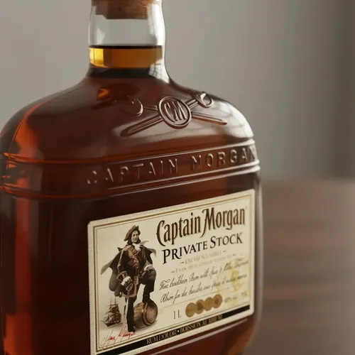 旧ボトル Captain Morgan Private Stock 1Lラム酒 Rum Captain Morgan Private Stock 1l | Parcelamento sem juros
