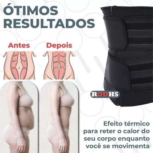 Cinta Emagrecedora Térmica Abdominal Redutora De Medidas Efeito Sauna Hot