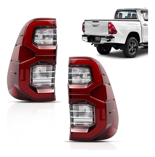 Par Lanterna Hilux 2021 2022 2023 Com Led