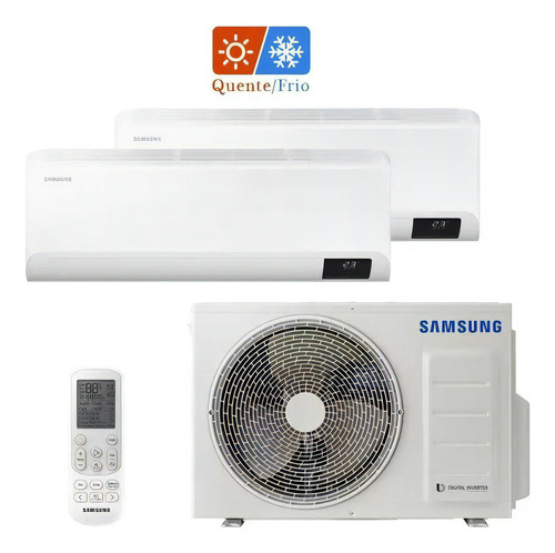 Inversor Q/F Samsung Multi Split Air de 18000 Btus (2 x 9000), 220 V, color blanco