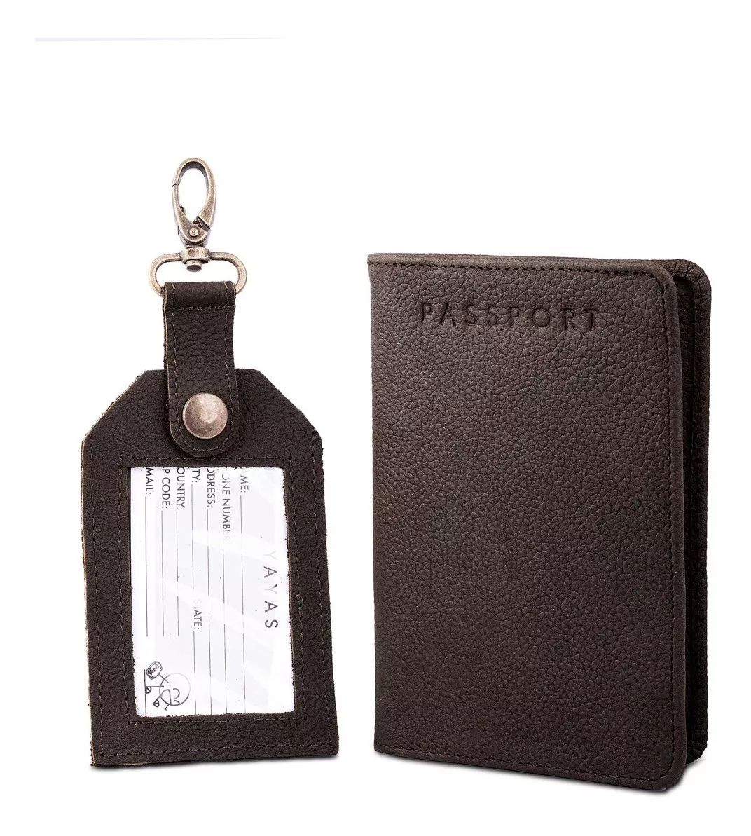 Segunda imagen para búsqueda de porta pasaporte piel