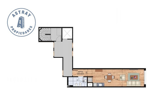 Venta Apartamento Monoambiente Pocitos Montevideo Ref.: 1541 (ref: Ast-1541)