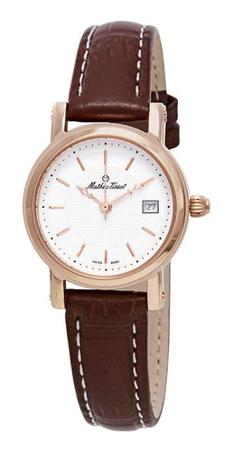 Reloj City Para Mujer Con Esfera Blanca Y Tono Oro Rosa.