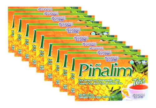 Piñalim Te Original Gn + Vida (10 Cajas) De 30 Sobres C/u