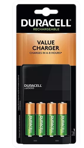 Cargador De Pilas Con 4 Pilas Aa 2500 Mah Duracell Oferta