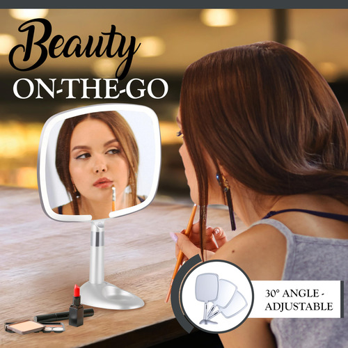 Mirrorvana Espejo De Maquillaje De Viaje Iluminado Espejo De