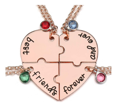 Collares De Amistad Para Siempre Dos Corazones A Juego
