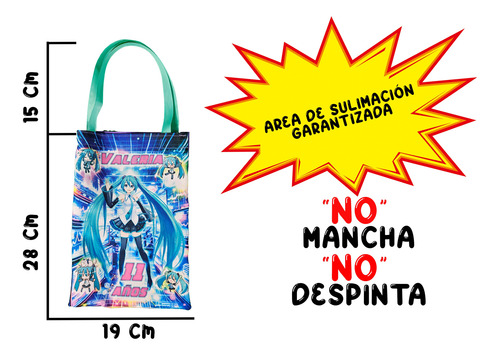 30 Bolsitas Dulceros Hatsune Miku Anime Fiesta Cumpleaños Morado Hatsune Miku Modelo 1