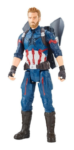 Figura Capitán América 30 Cm Titan Hero Power Fx Avengers