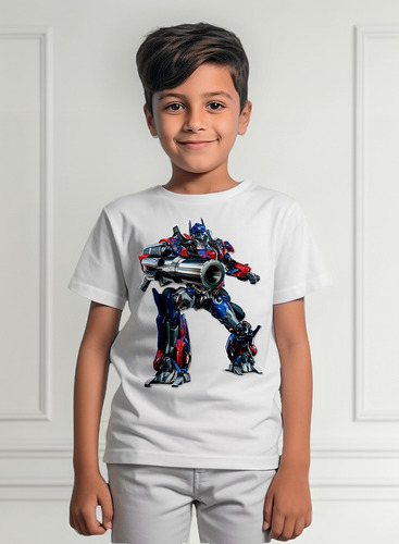 Playera Infantil Unisex Te Transformers Optimus Prime P47