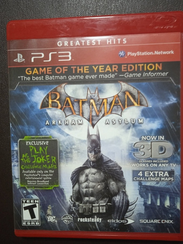 Batman Arkham Asylum - Play Station 3 Ps3 