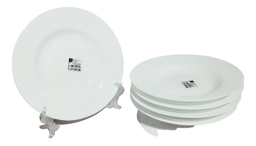 Imagen 1 de 3 de Pack 6 Platos Hondos + 6 Bajos + 6 Pan Toledo Restaurant