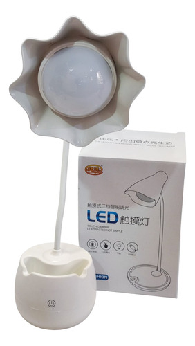 Lampara Led Recargable Escritorio Cuello Flexible Tactil