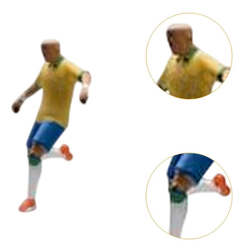 1 64 Figura De Jogador De Futebol Figura Miniature Amarelo