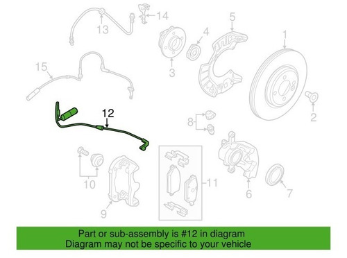 Sensor Balatas Delanteras Mini Cooper 2013 2014 2015 2016