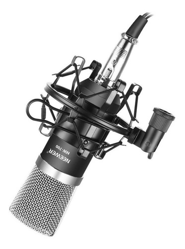Imagen 2 de 8 de Micrófono Neewer NW-700 condensador cardioide negro/plateado