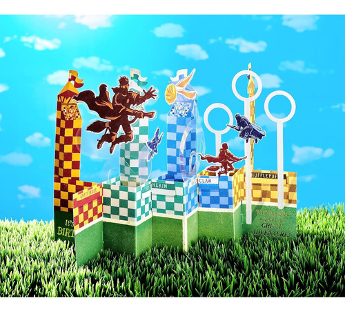 Tarjeta Pop Up Cumpleaños Harry Potter Quidditch