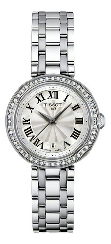 Reloj Mujer Tissot T126.010.61.113.00 Bellissima Color De La Correa Plateado Color Del Bisel Plateado Color Del Fondo Plateado