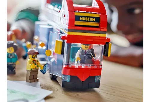 Lego City Ônibus 60407 Panorâmico Vermelho 384 peças