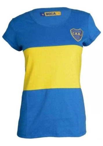 Remera Dama Algodón Boca Juniors Producto Oficial 