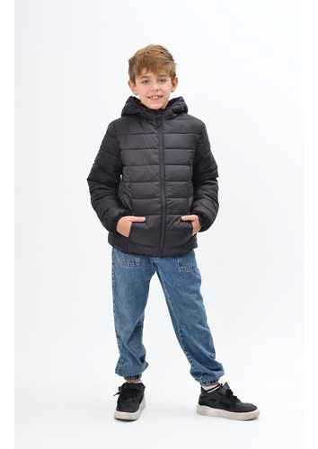 Campera Atomik Con Piel Inflada Niño Niña Del Talle 6 Al 16.