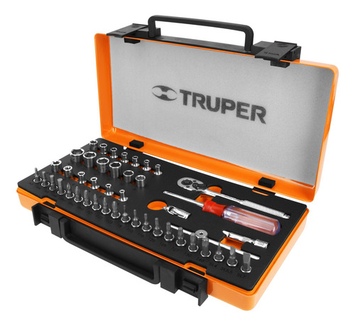 Juego Autocle 1/4 Mm Para Mecanico 45 Pz Truper 13939
