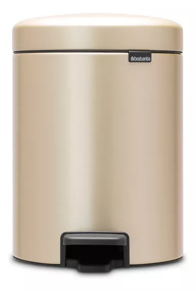 Cesto Brabantia 5 Litros New Icon Metallic Gold A Pedal Color Dorado