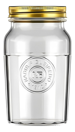 Frasco Tarro Canister Hermético Con Tapa Nadir 1500ml Transparente
