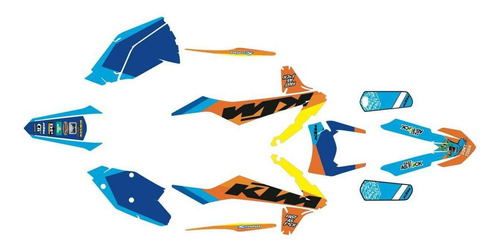 Calcomanias Stickers Ktm Exc Six Days 2017 2019