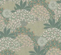 Comprar Empapelado Flor Nara Verde Y Rosa Sophie Empapelados