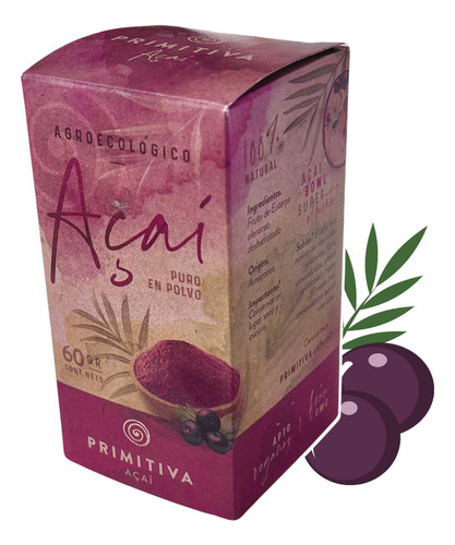 Acai Açaí Agroecológica En Polvo 60gr 