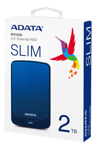 Disco Duro Externo Adata - Hdd 2tb Hv320 Azul