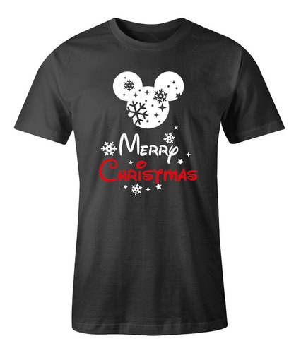 Playeras Para Familia Mickey Y Minnie Christmas Navideña 3pz