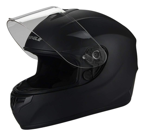Triangle Matte Black Full Face Helmet Lightweight, Aerodynam