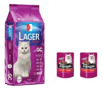 Comprar Alimento Lager Gato Castrado 22k+2 Sachets+envio Gratis