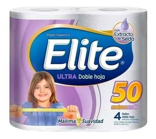 Papel Higiénico Elite 50mt X4 Rollos