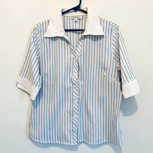 Blusa Manga Corta Talla 50, Marca Chloé, Usada