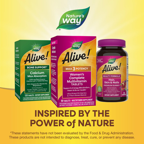 Nature's Way Alive! Max3 Multivitamínico Mujer 90 Tabletas