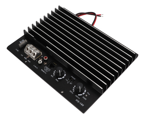 Power Amplificador For 1000 W Black Subwoo Car