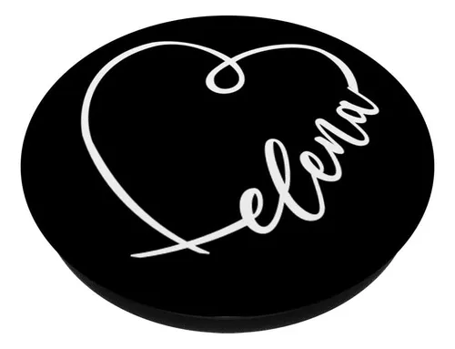 Nombre De Elena Caligrafía De Corazón Minimalista Dib...