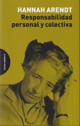 Responsabilidad Personal Y Colectiva Hahhah Arendt 