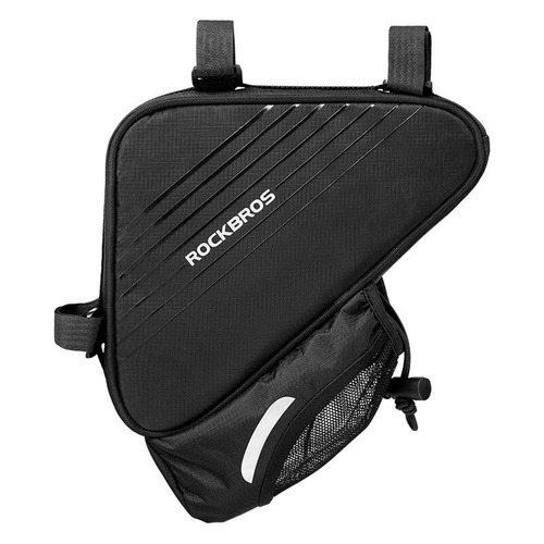 Bolsa De Quadro Com Garrafa De Agua Bicicleta Bike Rockbros Cor Preto