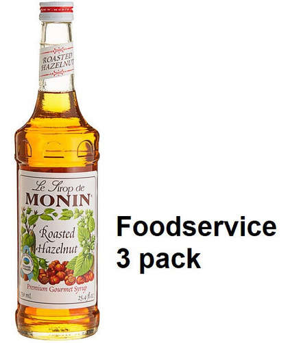 Jarabe Monin Avellana Tostada Premium 750ml 3pack