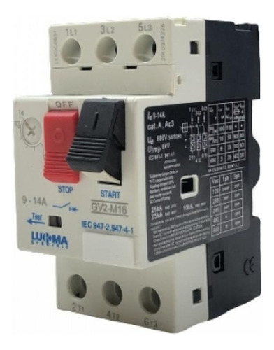 Disjuntor Motor 9 A 14amp Lukma 38006