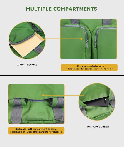 Devonwide Mochila Ligera E Informal Para Ordenador Portátil